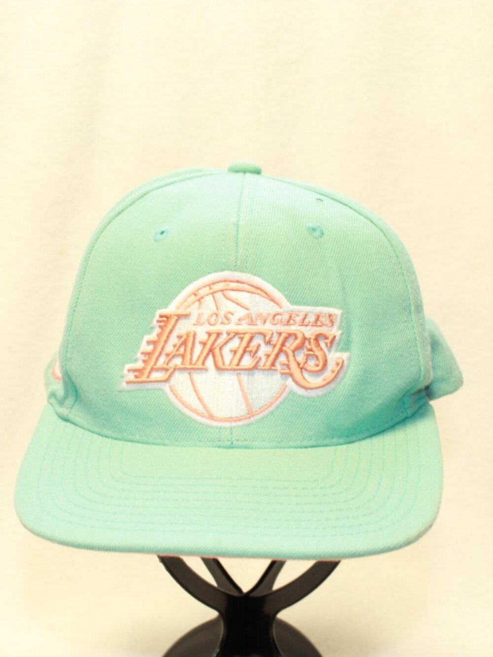 Mitchell & Ness Los Angeles Lakers NBA 2010 Finals Aqua Peach Snapback Hat Cap